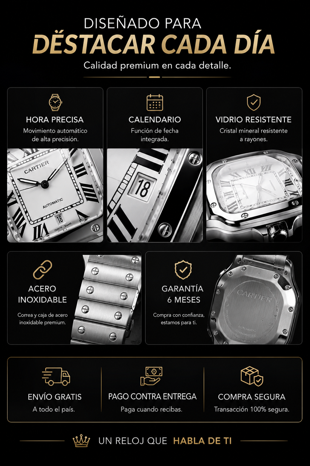 Reloj Cartier Santos Acero
